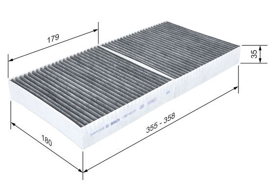 BOSCH 1 987 432 571 Filter Innenraumluft