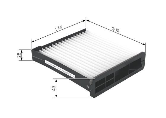 BOSCH 1 987 435 009 Filter Innenraumluft