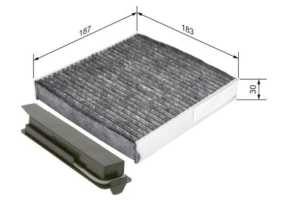 BOSCH 1 987 435 501 Filter Innenraumluft