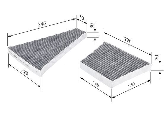 BOSCH 1 987 435 506 Filter Innenraumluft