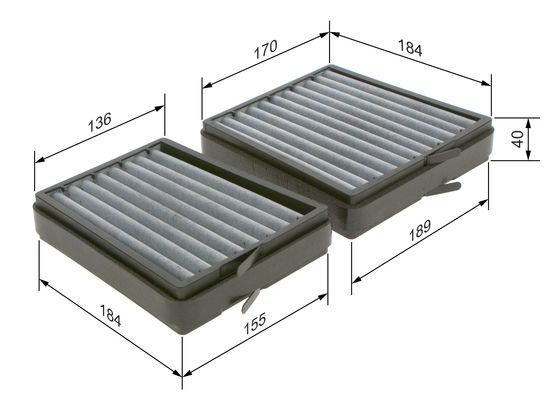 BOSCH 1 987 435 536 Filter Innenraumluft