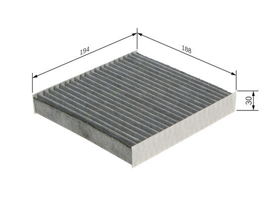 BOSCH 1 987 435 589 Filter Innenraumluft