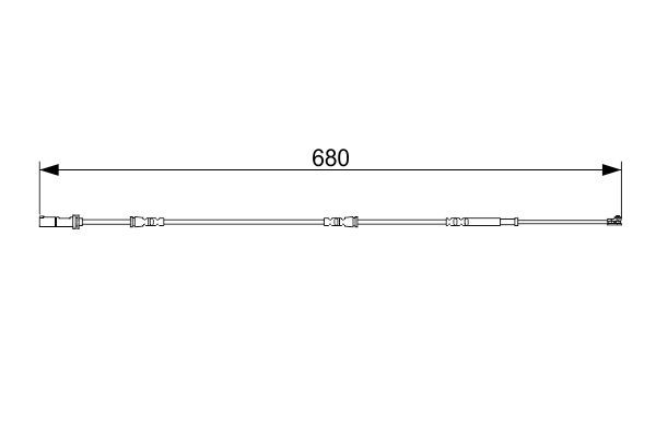 BOSCH 1 987 473 568 Warnkontakt Bremsbelagverschleiß