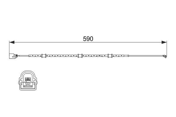 BOSCH 1 987 474 513 Warnkontakt Bremsbelagverschleiß