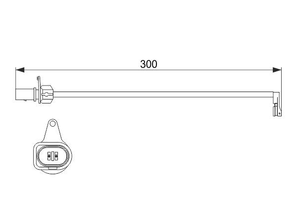 BOSCH 1 987 474 505 Warnkontakt Bremsbelagverschleiß