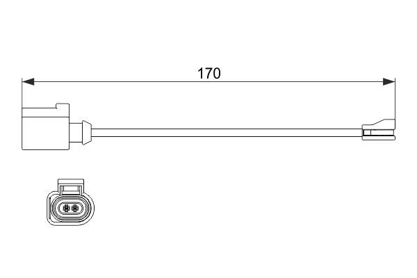 BOSCH 1 987 474 512 Warnkontakt Bremsbelagverschleiß