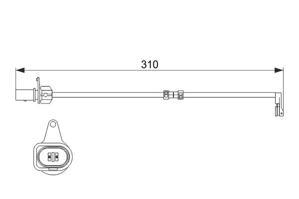 BOSCH 1 987 474 506 Warnkontakt Bremsbelagverschleiß