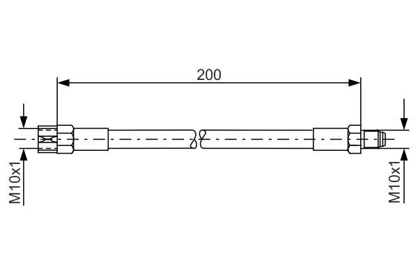 BOSCH 1 987 476 002 Bremsschlauch