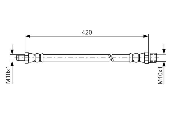 BOSCH 1 987 476 077 Bremsschlauch