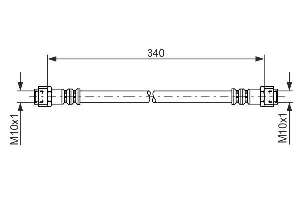 BOSCH 1 987 476 118 Bremsschlauch