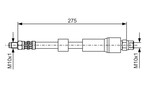 BOSCH 1 987 476 174 Bremsschlauch