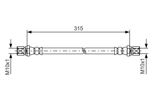 BOSCH 1 987 476 263 Bremsschlauch