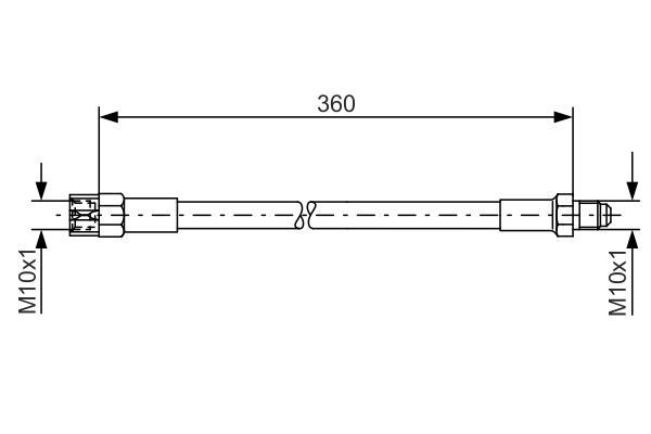 BOSCH 1 987 476 235 Bremsschlauch