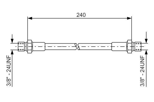 BOSCH 1 987 476 288 Bremsschlauch