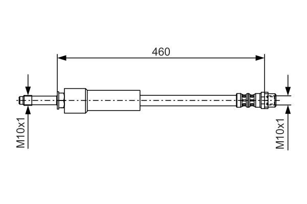 BOSCH 1 987 476 297 Bremsschlauch