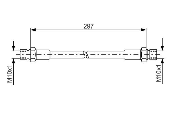 BOSCH 1 987 476 290 Bremsschlauch