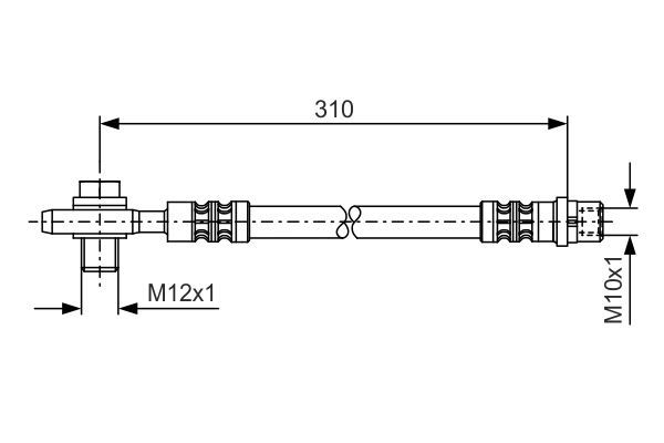 BOSCH 1 987 476 308 Bremsschlauch