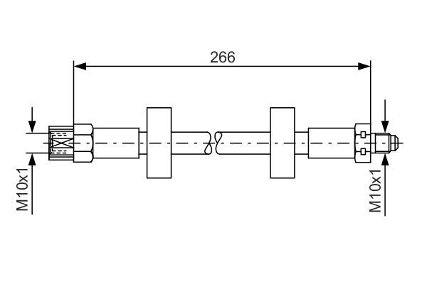 BOSCH 1 987 476 337 Bremsschlauch