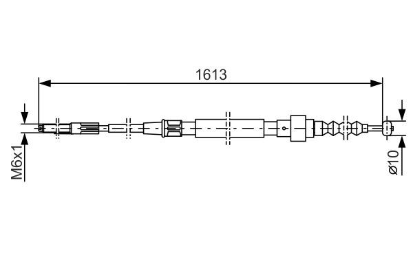 BOSCH 1 987 477 162 Seilzug Feststellbremse