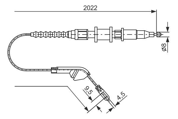 BOSCH 1 987 477 143 Seilzug Feststellbremse