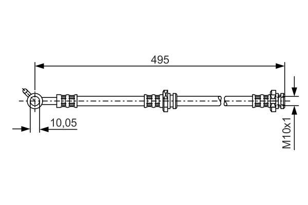 BOSCH 1 987 476 399 Bremsschlauch