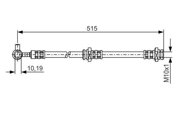 BOSCH 1 987 476 378 Bremsschlauch