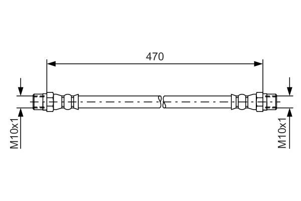 BOSCH 1 987 476 392 Bremsschlauch