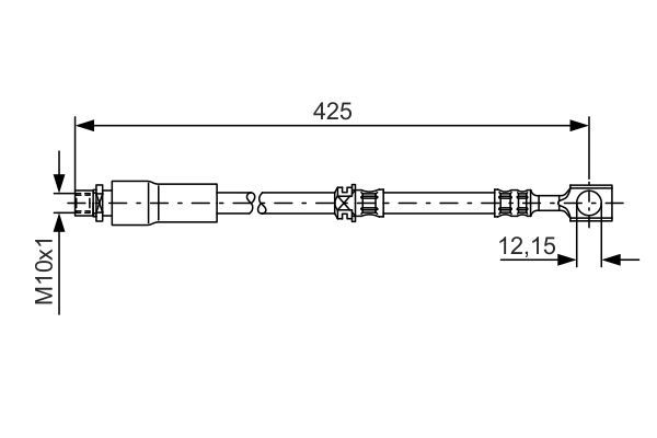 BOSCH 1 987 476 386 Bremsschlauch