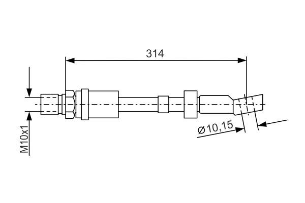 BOSCH 1 987 476 408 Bremsschlauch