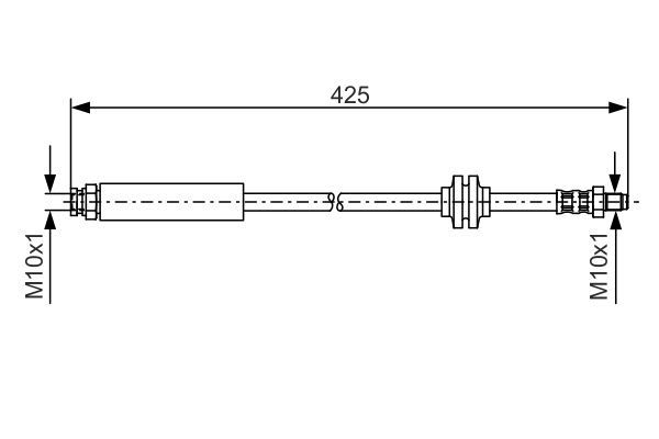 BOSCH 1 987 476 451 Bremsschlauch