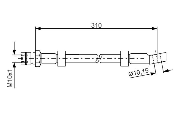 BOSCH 1 987 476 464 Bremsschlauch