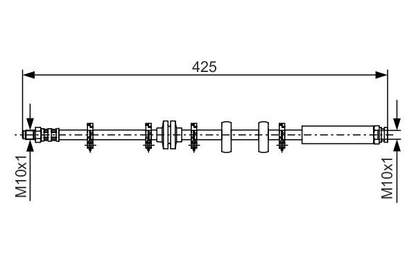 BOSCH 1 987 476 636 Bremsschlauch