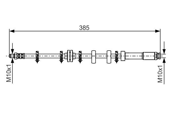 BOSCH 1 987 476 634 Bremsschlauch