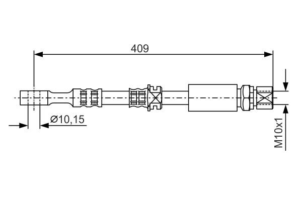 BOSCH 1 987 476 644 Bremsschlauch