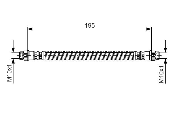 BOSCH 1 987 476 674 Bremsschlauch