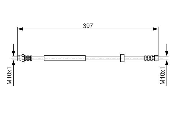 BOSCH 1 987 476 714 Bremsschlauch