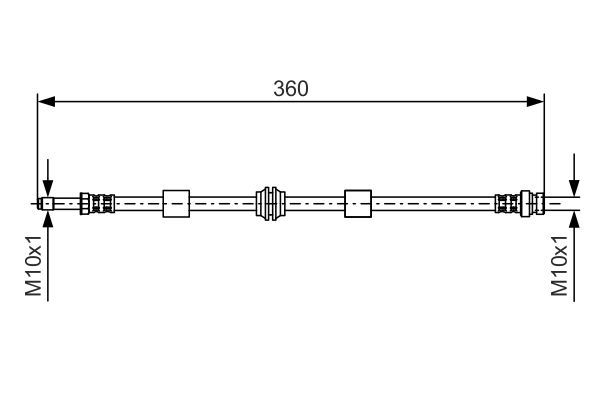 BOSCH 1 987 476 713 Bremsschlauch