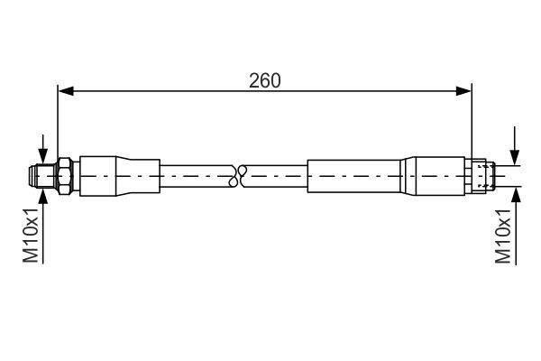 BOSCH 1 987 476 760 Bremsschlauch
