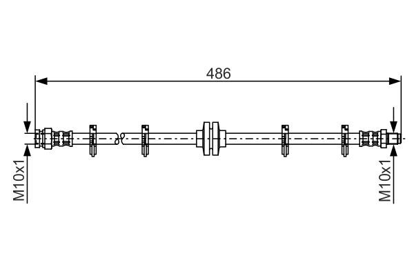 BOSCH 1 987 476 759 Bremsschlauch