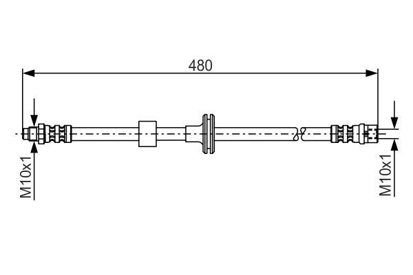 BOSCH 1 987 476 778 Bremsschlauch