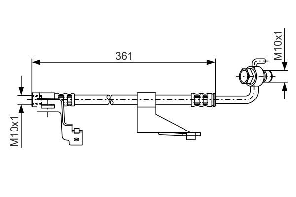 BOSCH 1 987 476 821 Bremsschlauch