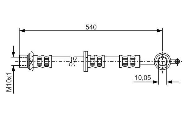 BOSCH 1 987 476 833 Bremsschlauch