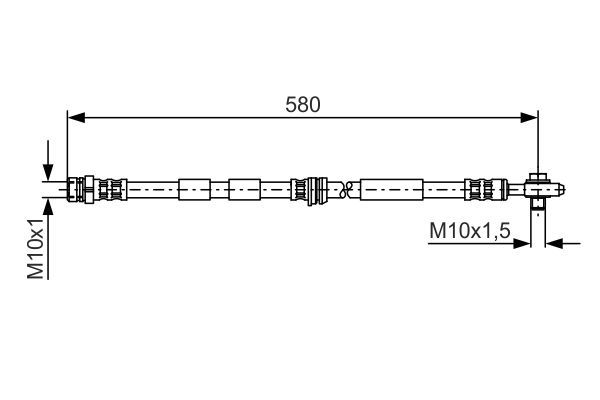 BOSCH 1 987 476 849 Bremsschlauch