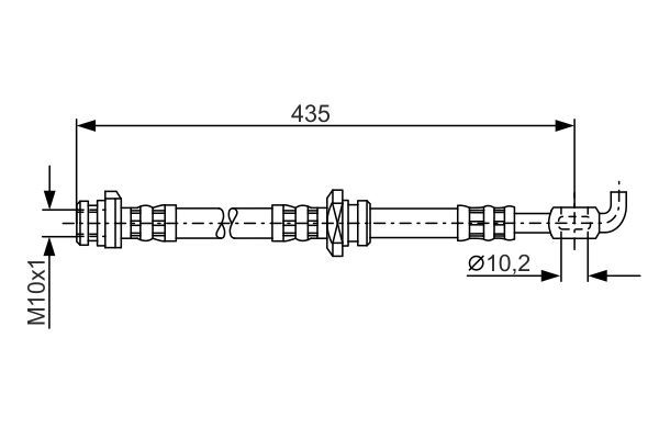 BOSCH 1 987 476 911 Bremsschlauch