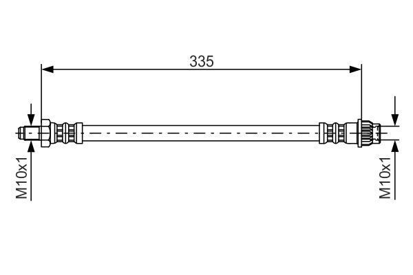 BOSCH 1 987 476 955 Bremsschlauch