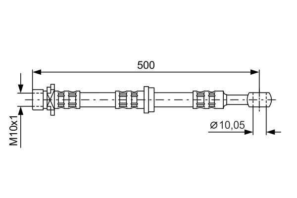 BOSCH 1 987 476 981 Bremsschlauch