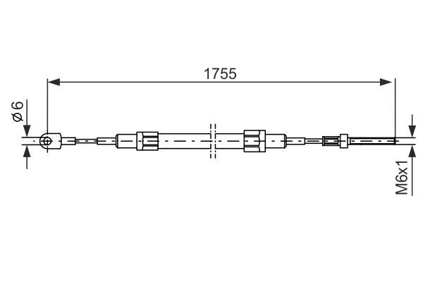 BOSCH 1 987 477 071 Seilzug Feststellbremse