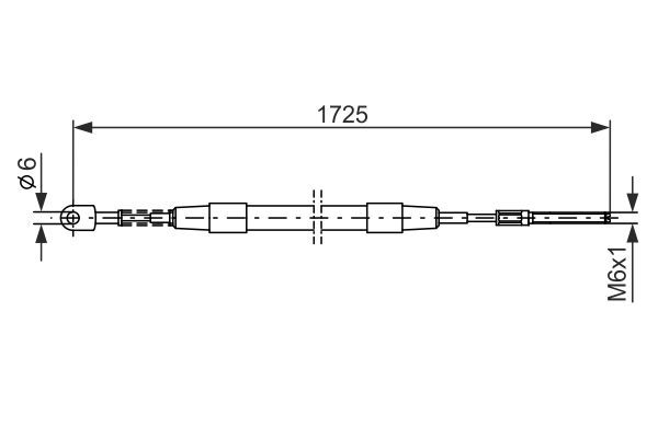 BOSCH 1 987 477 065 Seilzug Feststellbremse