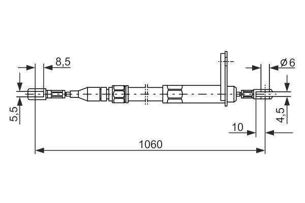 BOSCH 1 987 477 047 Seilzug Feststellbremse