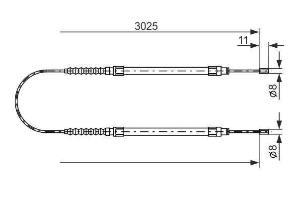 BOSCH 1 987 477 113 Seilzug Feststellbremse